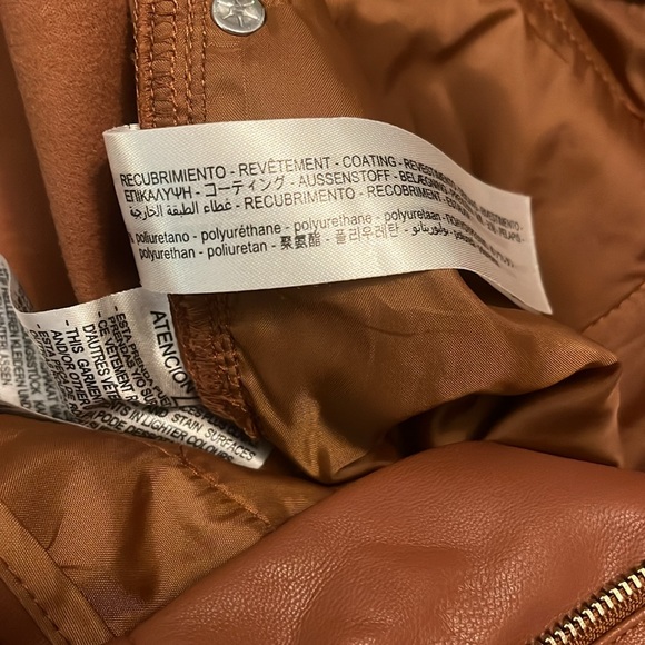 Zara vegan leather wide leg pants 4 - Picture 7 of 9